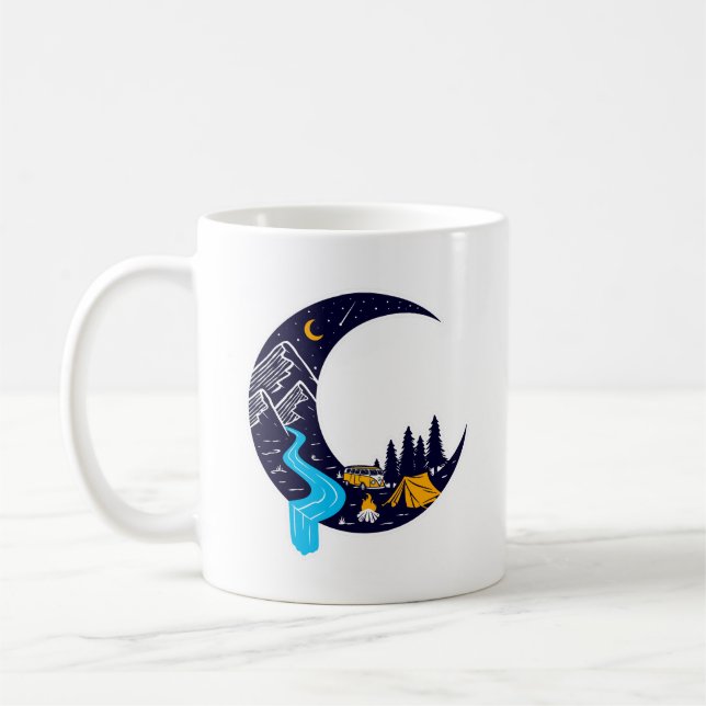 Mug Crescent Moon Adventure Camping (Gauche)