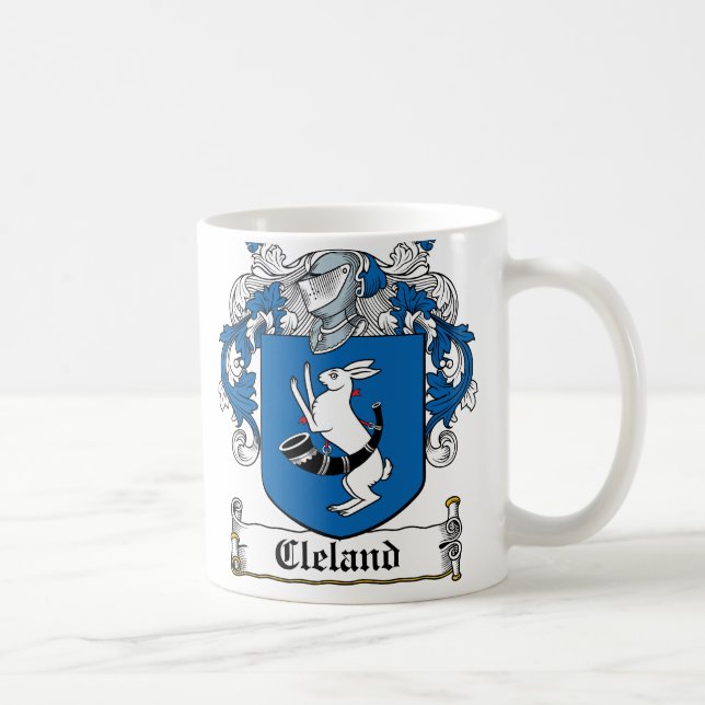 Mug Crête de famille de Cleland (Droite)