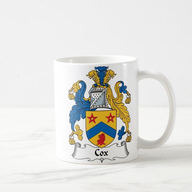 Mug Crête de famille de Cox (Droite)