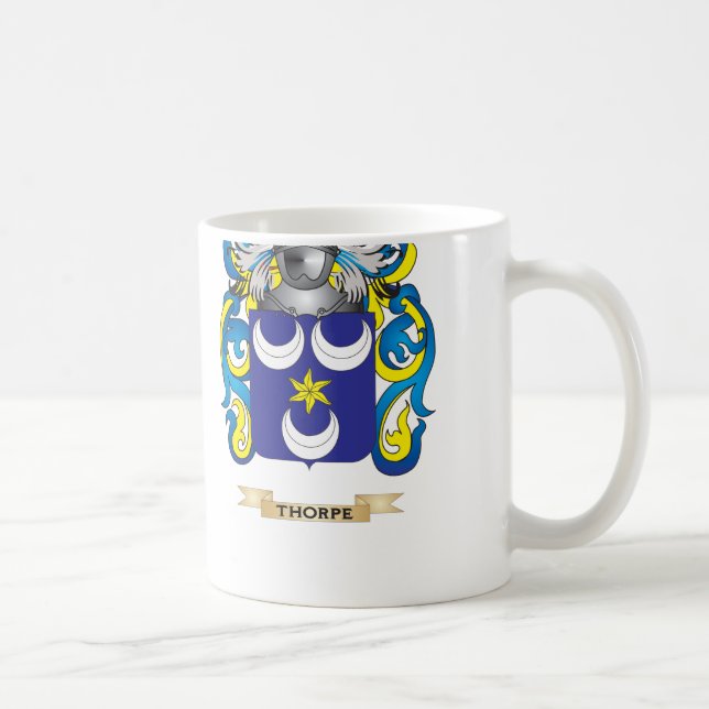Mug Crête de famille de Thorpe (manteau des bras) (Droite)