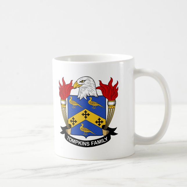 Mug Crête de famille de Tompkins (Droite)
