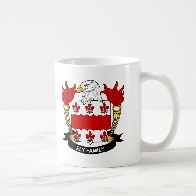 Mug Crête de famille d'Ely (Droite)