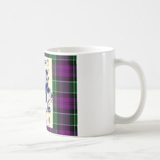 Mug Crête de Kirkpatrick sur le tartan de pourpre de