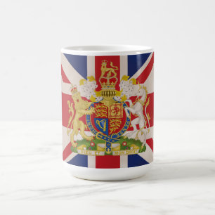 Mug Crête royale sur le drapeau d'Union Jack