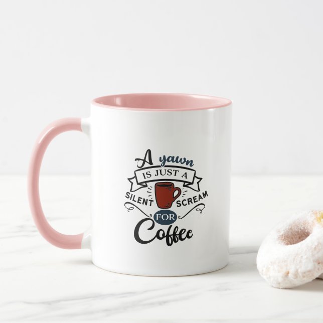 Mug Crie pour café (Avec donut)