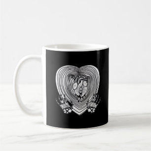 Mug Crier Coeur classique - Squelette Mains Coeur