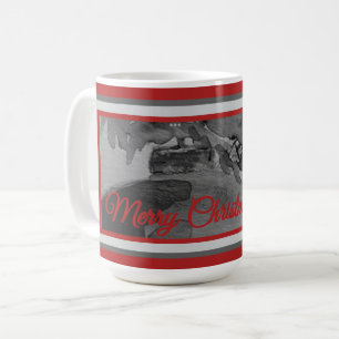 Mug: Crimson Ornament Holiday Candle Coffee Mug