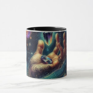 Mug Cristal céleste dans la spacy Palm Galaxy