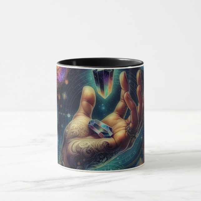 Mug Cristal céleste dans la spacy Palm Galaxy (Centre)