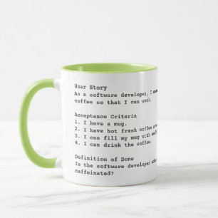 Mug Critères d'acceptation de l'histoire de l'utilisat