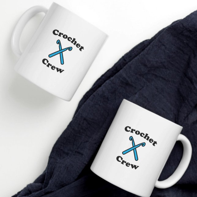 Mug Crochet Crew Funny Blue Hooks (Créateur téléchargé)