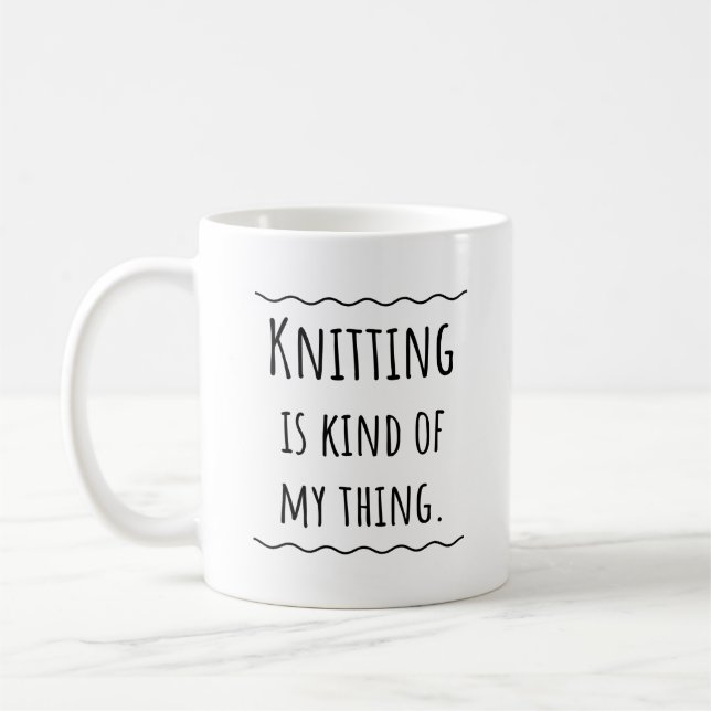 Mug Crochet de Tricot de Kitter (Gauche)