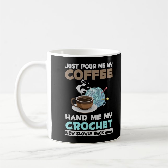 Mug Crochet et café Hobby Fil d'Artisanat Lover (Gauche)