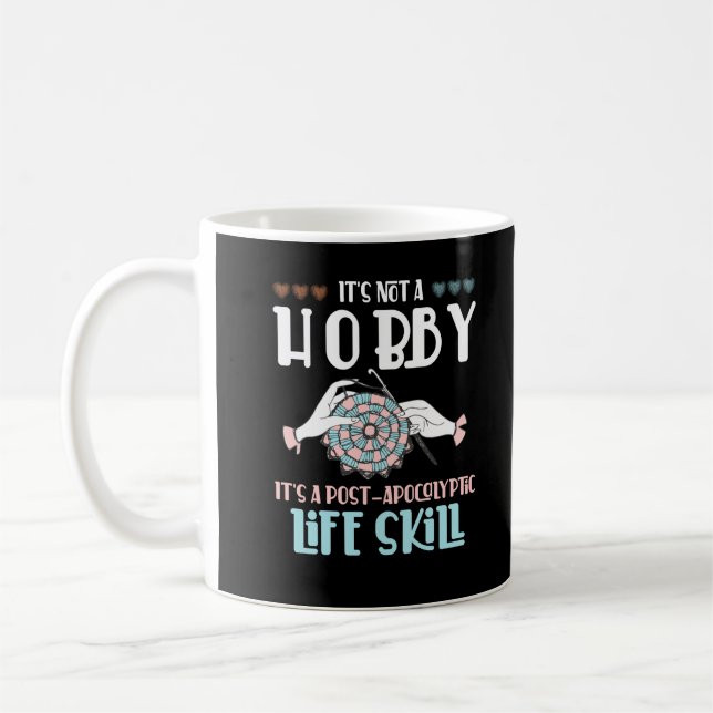 Mug Crochet Hobby Artisanat Yarn Lover (Gauche)
