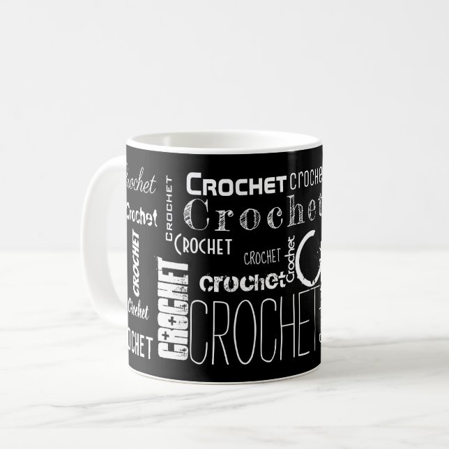 Mug CROCHET ! Typographie (Devant gauche)