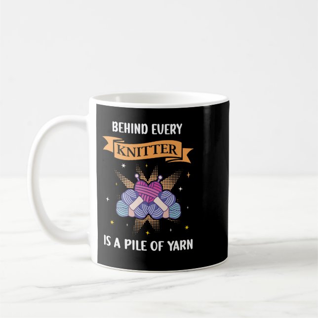 Mug Crocheter Les Amateurs De Fil Beaver Chaque Knitte (Gauche)