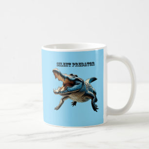 Mug Crocodile d'eau salée sous l'eau avec URM à bouche