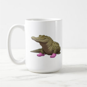 Mug Crocodile portant des chaussures croco