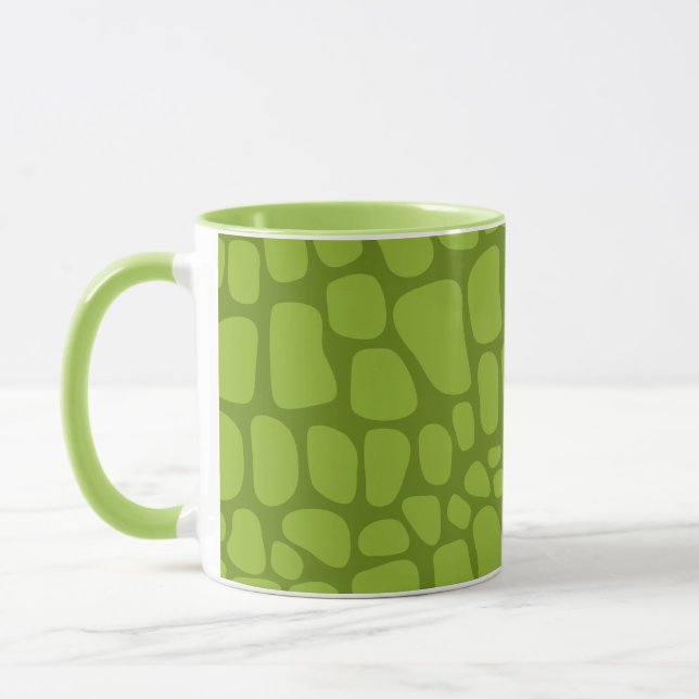 Mug Crocodile Vert Grandes Peau d'animal sauvage motif (Gauche)