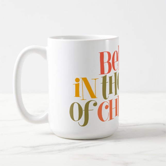 Mug Croire à la magie de Noël - Style rétro (Gauche)