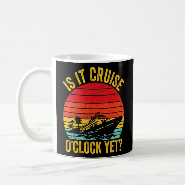Mug Croisière Bateau De Croisière Rétro Est Il Croisiè (Gauche)