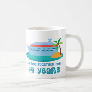 Mug Croisière ensemble pendant 44 années de cadeau