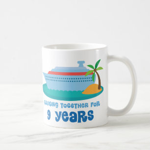 Mug Croisière ensemble pendant 9 années de cadeau