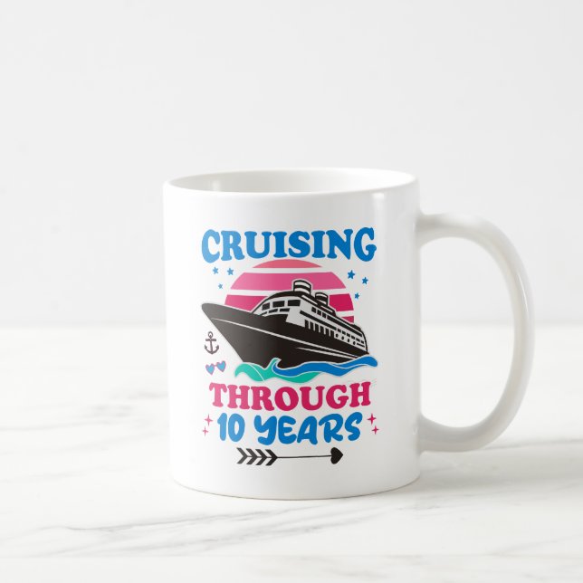 Mug Croisière Sur 10 Ans Mariage (Droite)