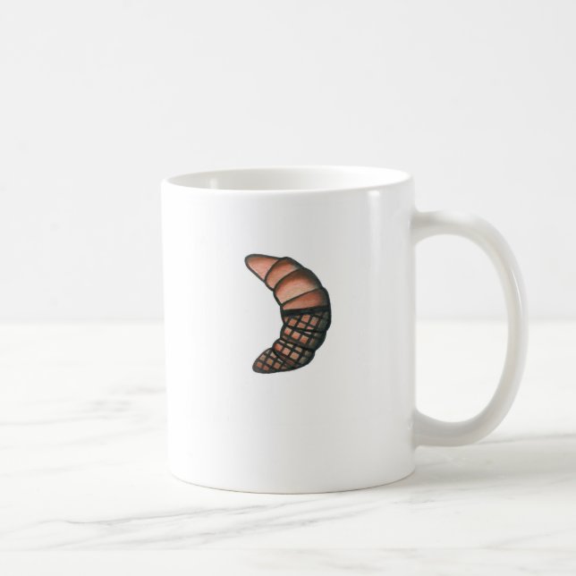Mug Croissant dans des bas de filet (Droite)