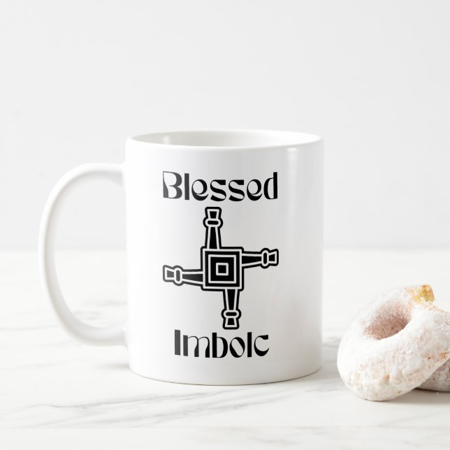 Mug Croix de Brigid Imbolc (Avec donut)