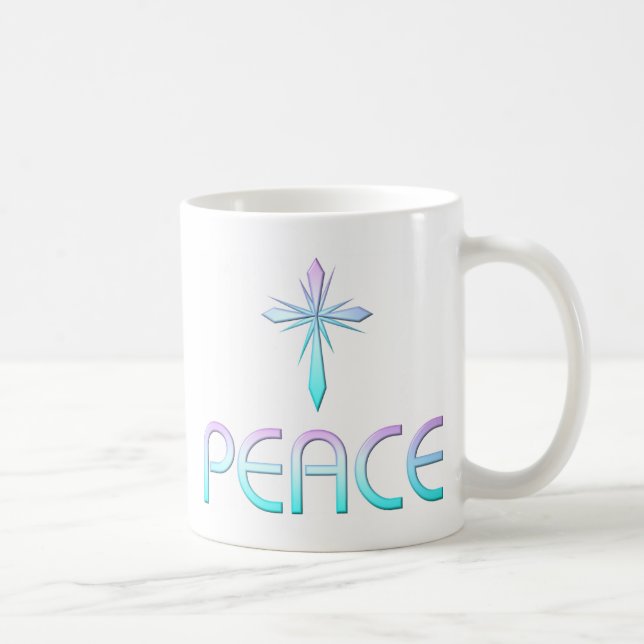 Mug Croix de la paix chrétienne (Droite)