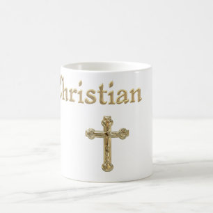 Mug Croix d'or chrétienne