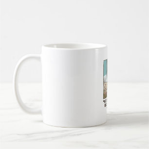 Mug Croix florale chrétienne Matthieu 28_6 Vintage