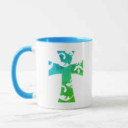 Mug CROIX FLORALE colorée |