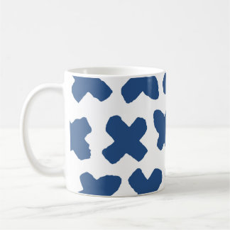 Mug Croix Shibori : Indigo Batik Motif