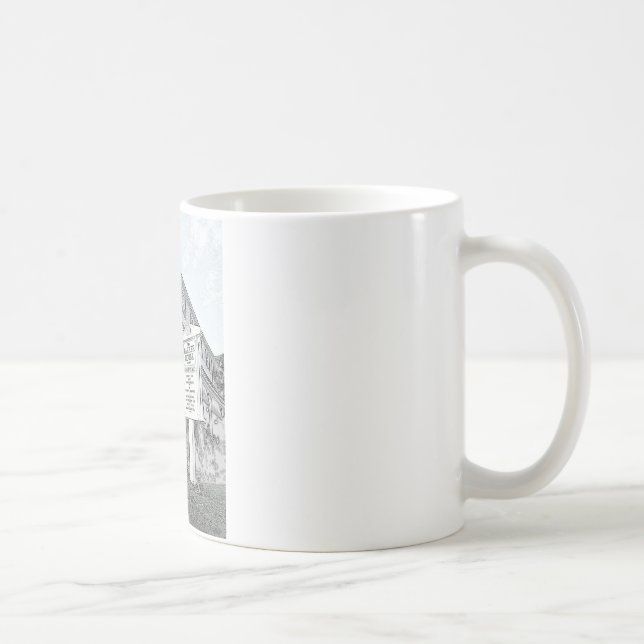 Mug Croquis de Chambre de Parker - rivage du Jersey (Droite)