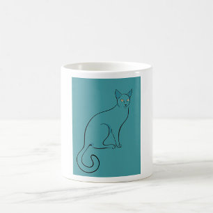 Mug Croquis de chat élégant