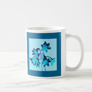 Mug Croquis de Daylilies - Cobalt et Sky Blue