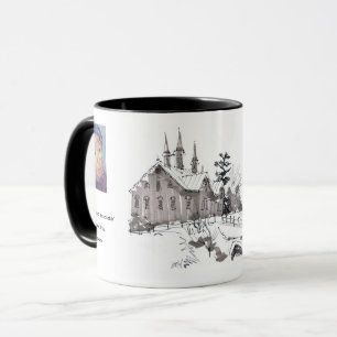 Mug Croquis de la grange de Fort Hunter / Artiste Larr