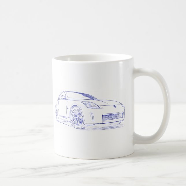 Mug Croquis de NIS 350Z (Droite)