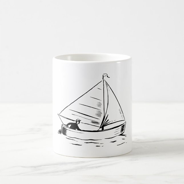 Mug Croquis de voilier (Créateur téléchargé)