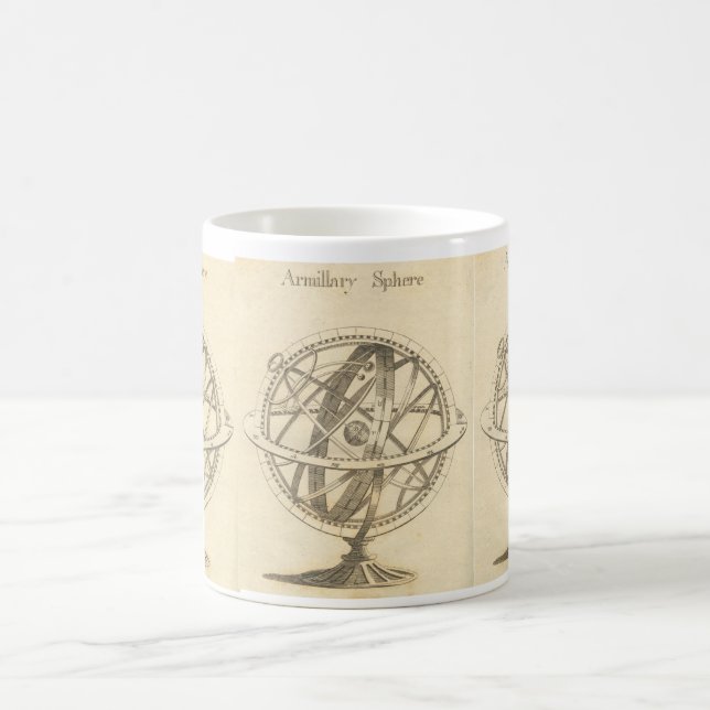 Mug Croquis d'original de sphère armillaire (Centre)