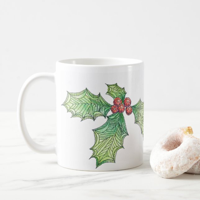 Mug - Croquis en couleur creux (Avec donut)