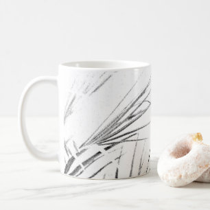 Mug Croquis minimalisme Feuille Palm Tree