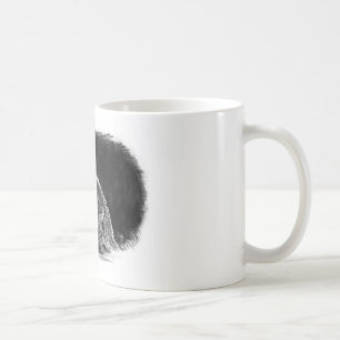 Mug Croquis noir et blanc Loup gris