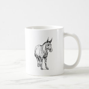 Mug Croquis simple de mule