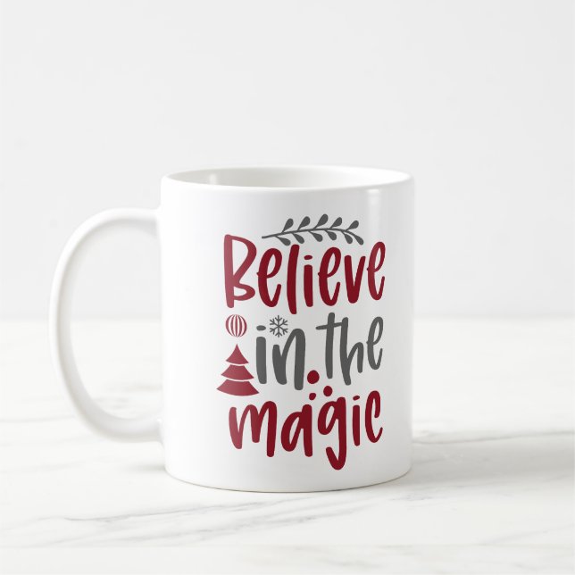 Mug Croyez en la magie Noël (Gauche)