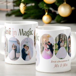 Mug Croyez en Magic 6 Roundé Lozenge Photo Newlyved
