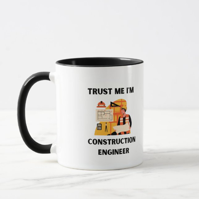 Mug croyez-moi, je suis ingénieur en construction (Gauche)