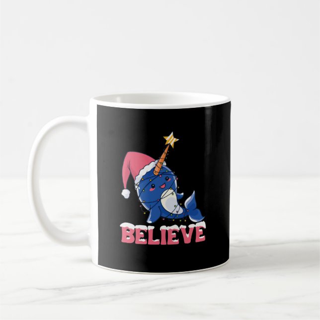 Mug Croyez Narwhal Noël Fée Lumières (Gauche)